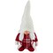 Northlight Nordic Girl Gnome w Pigtails Christmas Figure - 10" - Red and White